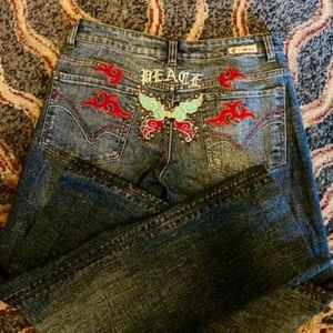 Embroidered Jeans